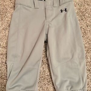 Under Armour Girls Gray Softball Pants
